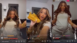 Cardi B supporting Normani and forgets to promote her new Reebok trainers