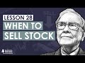 28. When to sell stock like Warren Buffett