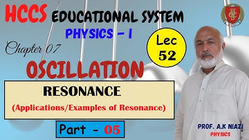 Resonance | Examples of Resonance | Ch.7 (Part-5) | Prof. A.K NIAZI | LEC#52