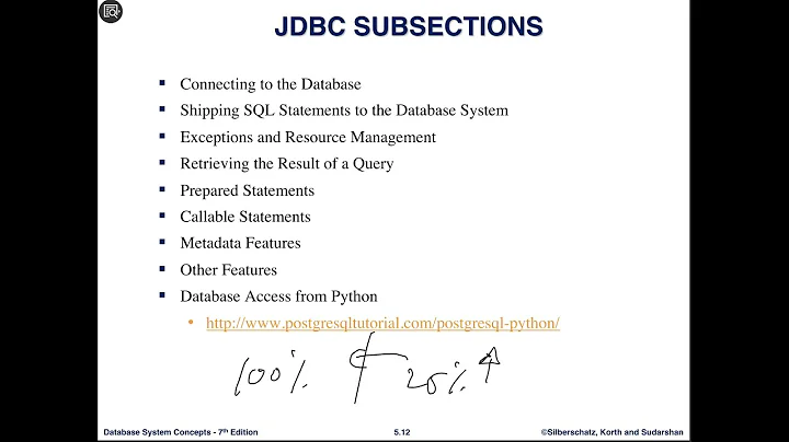 CS425 Connecting to PostgreSQL Using JDBC - Part I