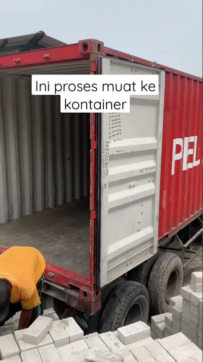 Proses muat ke kontainer #paving #pavingblock #perumahan #kirim #kontainer