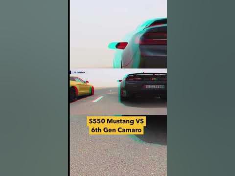 The CAMARO was faster than the MUSTANG 😧🔥#racing #cars #camaro #mustang