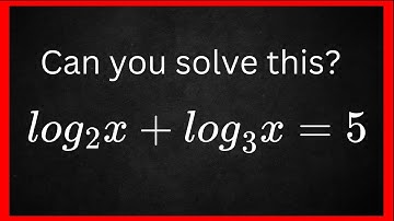 Solve This Viral Logarithm Equation