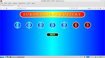 HTML CSS 3 JAVASCRIPT : EUROMILLIONS LOTTERY