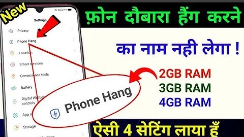No More Phone Hang Problem |Permanently Fixed Phone Hanging Problem 101% Working Trick Just Try it