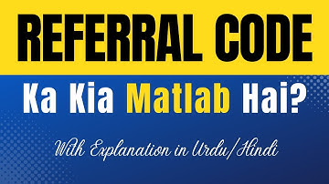 Referral Code Meaning in Hindi | 