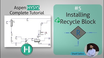 The Complete Aspen HYSYS Tutorial for Beginners #5| Installing Recycle Block