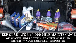 Adventure Jeep Gladiator: My 40,000 Mile Maintenance