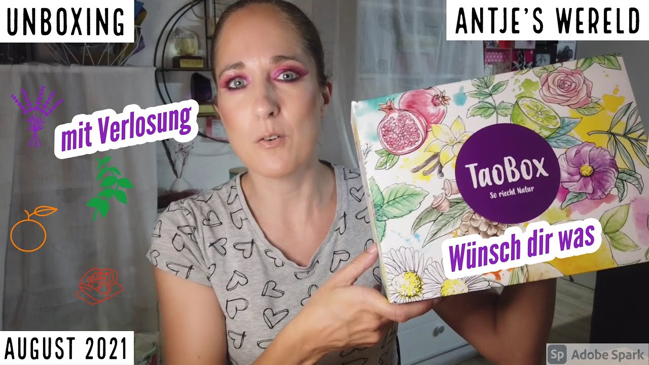 Unboxing Taobox Wünsch dir was mit Verlosung- August 2021 - Antje's Wereld