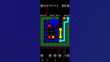 How To Solve Flow Free 8x8 Mania Level 101 Medium Board Walk Through Solution Walkthrough