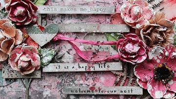 Home Grown Mixed Media Layout Tutorial