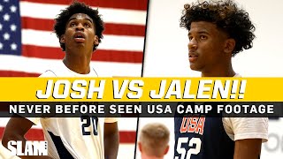 Josh vs Jalen‼️ 👀 Never Before Seen Footage at USA Basketball Camp!