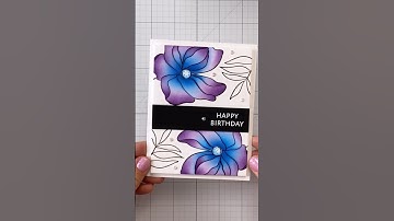 Clean and Simple card making. 🎨✂️✉️ Full tutorial on my channel, plus a second card!