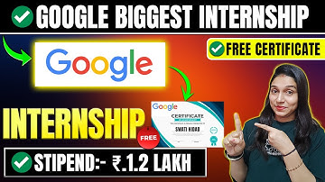 Google Internship 2026🔥| Internship For College Students🔥| High Stipend