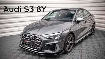 Audi S3 8Y  | Maxton Design Splitter Set | Presentation #156