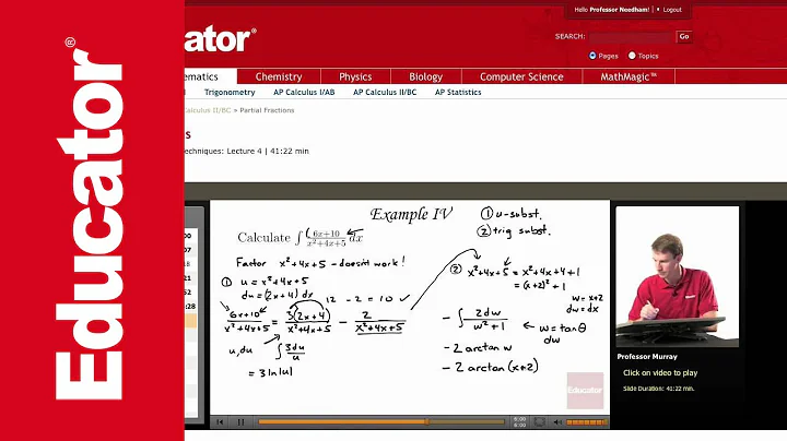 Calculus: Partial Fractions