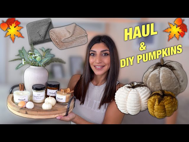 JUMBO HAUL & DIY PUMPKIN PILLOWS | Διακόσμηση Φθινοπώρου | Martha Assy -  YouTube