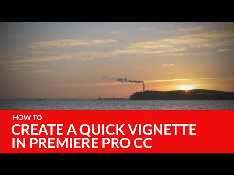 How to create a Vignette in Premiere pro cc