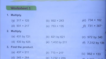 Dav class 4 maths unit 3 worksheet 1 all questions