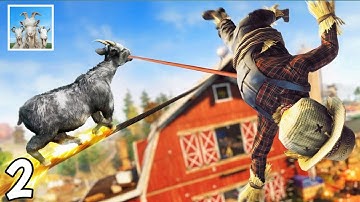 Goat Simulator 3 Mobile - Gameplay Walkthrough Part 2 - FAIRMEADOWS RANCH (iOS, Android)