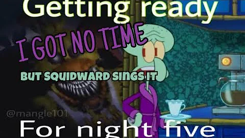 I GOT NO TIME but Squidward sings it (Ai cover)