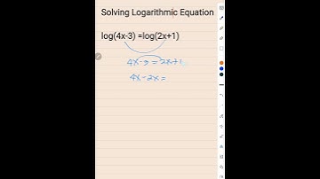 Solving Logarithmic Equation#maths #shortvideo #shortsyoutube #shortsfeed #shorts