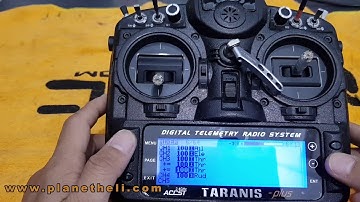 Setting FRSKY Taranis for RC Helicopter