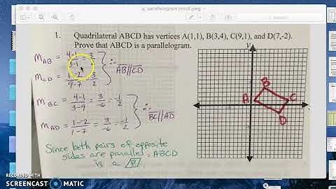 How to prove a parallelogram (coordinate)