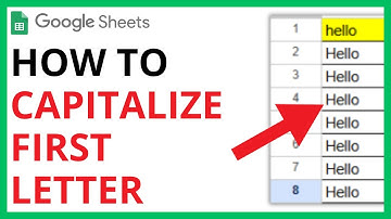 How to Capitalize First Letter in Google Sheets [QUICK GUIDE]
