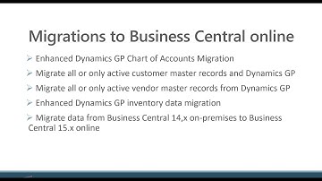 Updates in the Spring 2020 Release  Migrations to Business Central Online