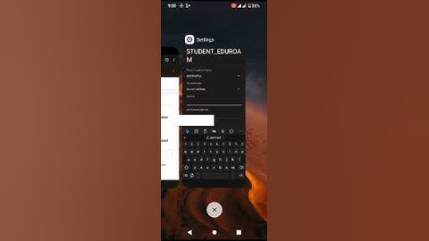 How to Connect to Student Eduroam WITH 
