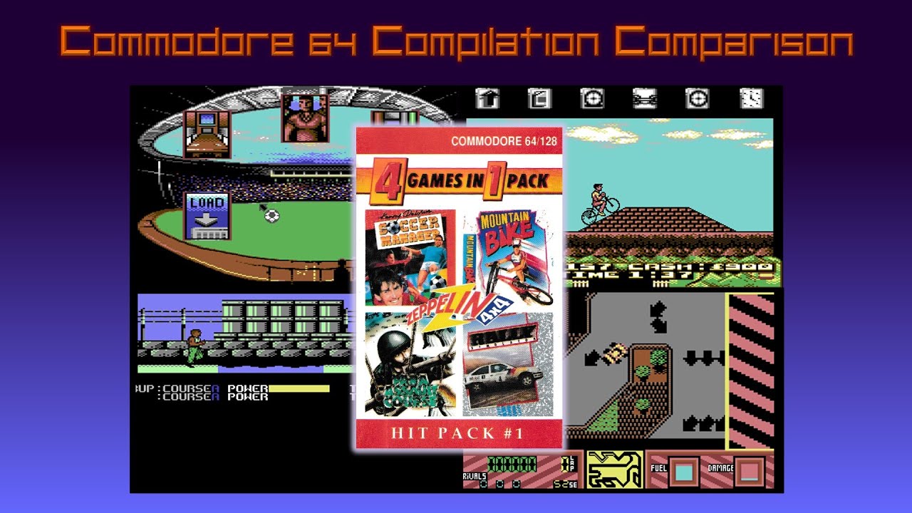 Commodore 64 Compilation Comparison: Zeppelin 4x4: Hit Pack #1