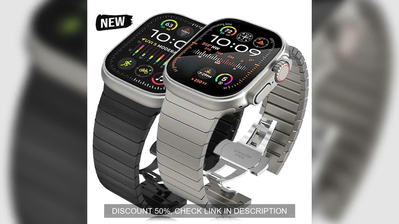 Ultra 3 2 Titanium Color For Apple Watch Ultra 49mm 45mm 44mm 42mm Luxury Bracelet iWatch 11 46mm 41