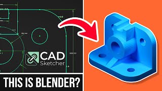 CAD Modeling In Blender 3.2 | Using CAD Sketcher screenshot 3