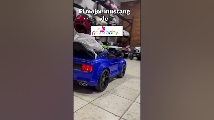 montable 🚗 Mustang para drift 🌪 (niños)