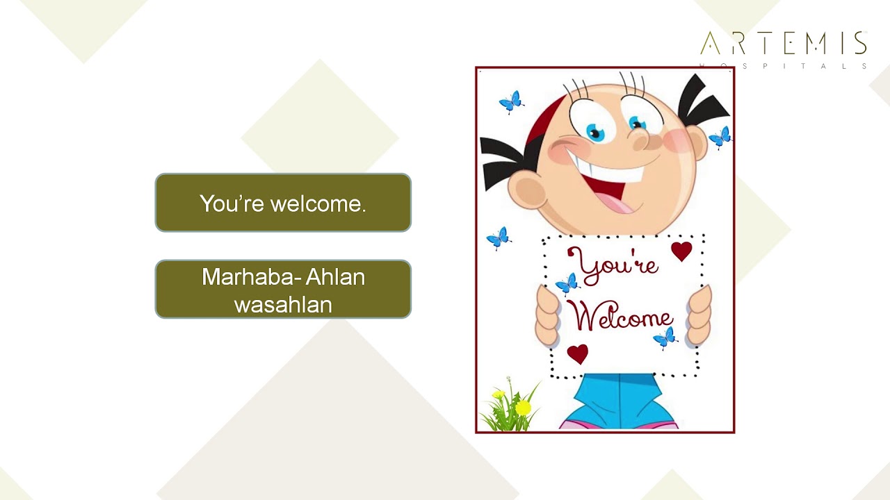 You Re Welcome Arabic Translation Youtube