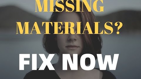 How to Import Textures Unity(Missing Materials) from imported Models