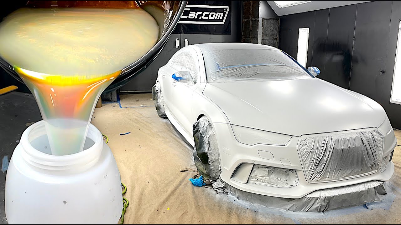 Spraying a HyperShift Over BLACK 4.0 (The Blackest Paint on Earth), Painting Cars