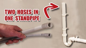 How to properly connect TWO appliances to a standpipe drain
