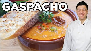 Healthy Homemade Gazpacho Soup Recipe