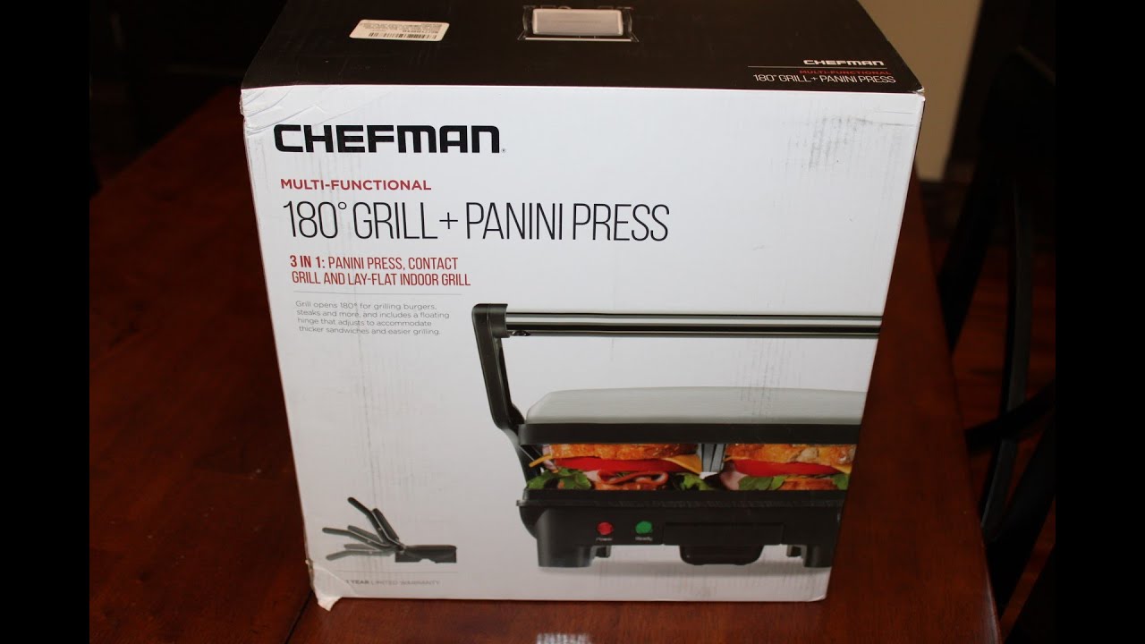 Multifunctional 180° Grill + Panini Press (2-Slice) – Chefman