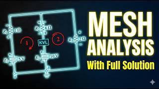 Mesh Analysis Explained || Numerical Problem 01 || Boylestad Example 8.12