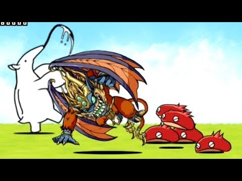 ドラゴンポーカーコラボキャラ 猿王&レッドマローン紹介【にゃんこ大戦争】 - YouTube