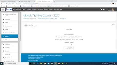 Taking Quizzes and Exams in Moodle - Student Tutorial