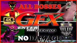 Gex Enter The Gecko 4K - All Bosses No Damage