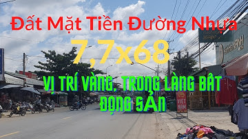 Chính Chủ Bán Gấp | Đất Mặt tiền Đường Nhựa Giá Rẻ | 7,7x68m Thổ cư Chỉ 2 tỷ 600tr - Đức Hòa,Long An