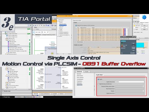 MS03e. [Siemens Motion Control] Download Axis and Program into PLCSIM, OB91 Buffer Overflow [7/10]