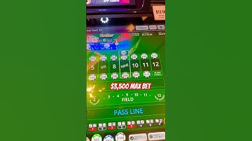 $3,500 MAX BET! Can We Make Profit On Bubble Craps?! #casino #crazybetting #gambling  #maxbet