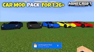 Minecraft Lamborghini Car Mod For MCPE 1.26+ | SKY X screenshot 4