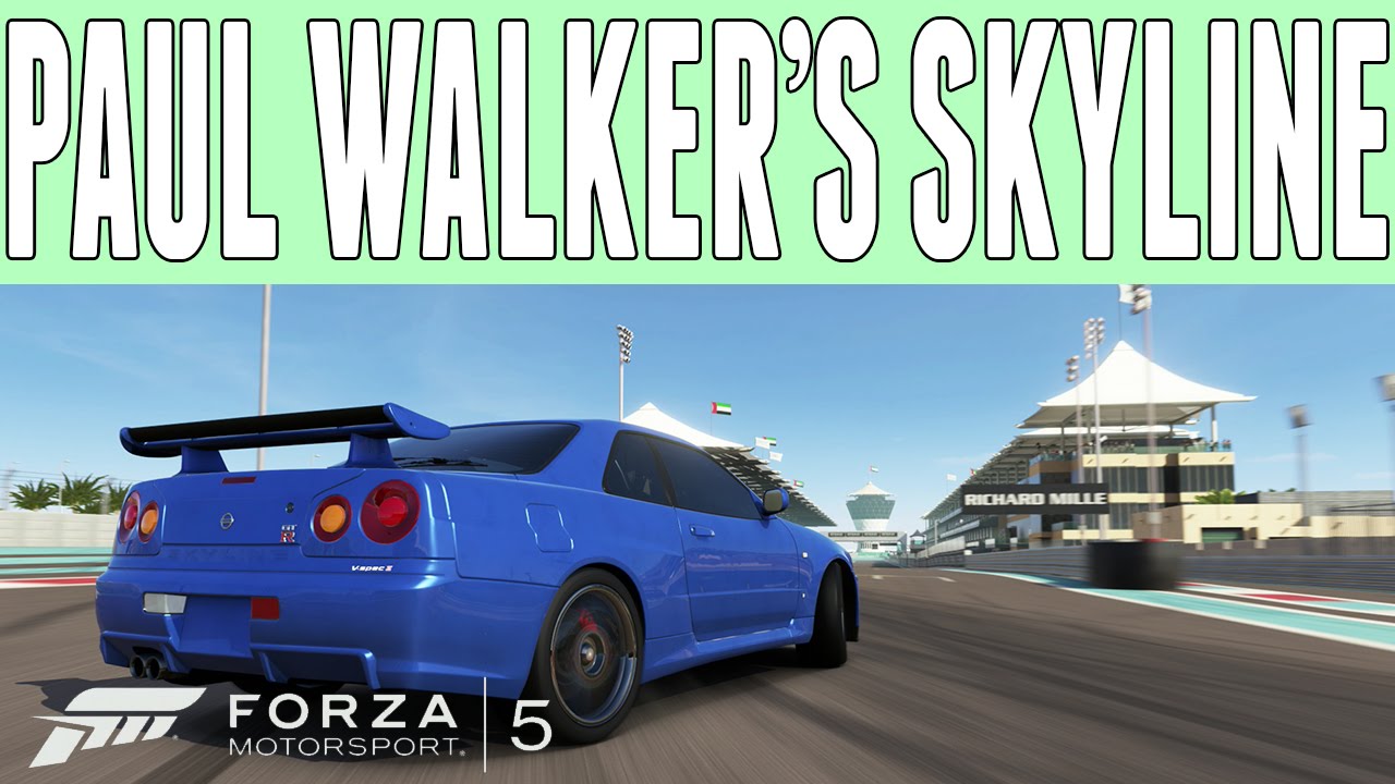 Forza 5 | Paul Walker's Nissan Skyline GT-R R34 (Fast and the Furious) | Drift Build
